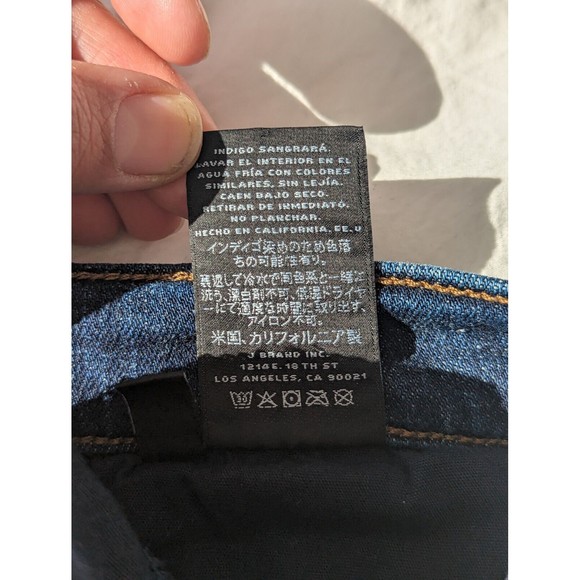 J Brand Jeans Womens 28 Medium Wash Mid Rise Capri Skinny in Misfit Denim Frayed - Picture 12 of 13